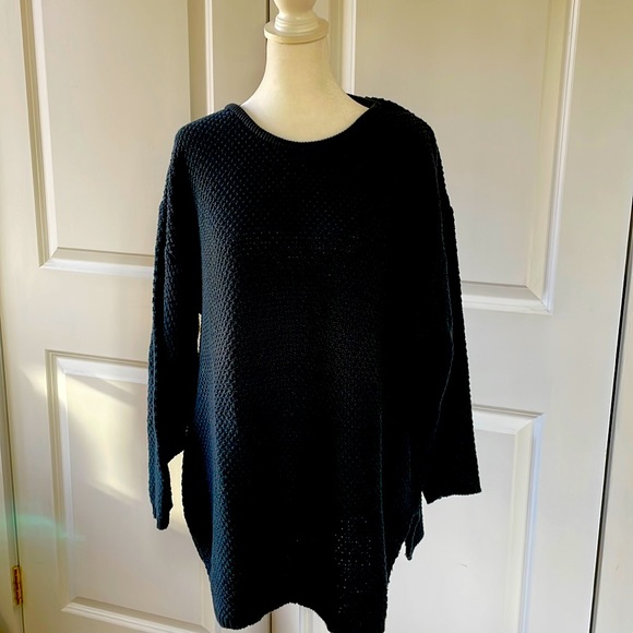 Eileen Fisher Sweaters - Vintage Eileen Fisher cotton sweater in teal. Size XL. EUC